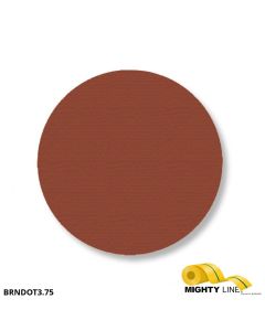 Mighty Line 3.75" BROWN Solid DOT - Pack of 100 BRNDOT3.75