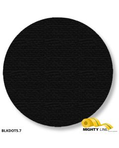 Mighty Line 5.7" BLACK Solid DOT - Pack of 100 BLKDOT5.7