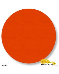 Mighty Line 5.7" ORANGE Solid DOT - Pack of 100 ODOT5.7
