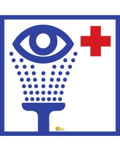 Eye Wash, Mighty Line Floor Sign, Industrial Strength, 36" Wide EW36