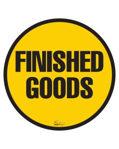 Finished Goods, Mighty Line Floor Sign, Industrial Strength, 12" Wide FinishedGoods12