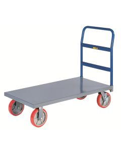 Little Giant Heavy-Duty Platform Trucks with 8” Polyurethane Non-Marking Tread with Wheel Brakes* 3600 lbs. capacity NBB24488PYBK