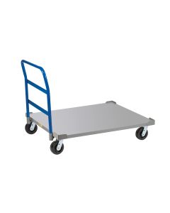 Little Giant Pallet Dollies With Load Retainers and 12 Gauge Solid Deck with Handle PDSH40486PHLR