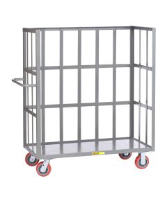 Little Giant 3 Sided Bulk Trucks With Slat-Type Sides and 1-1/2" Lip Edge Deck S1L24486PY