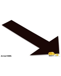 Mighty Line, Black, Arrow, 10" by 6", pack of 50 ARROW10BLK