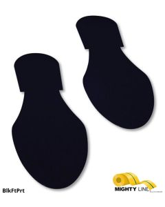 Mighty Line Solid Colored BLACK Footprint - Pack of 50 BlkFtPrt