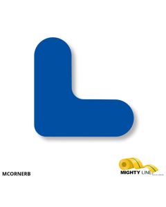 Mighty Line 3/4" Wide Solid Blue Mini Corner Pack of 108 MCORNERB