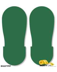 Mighty Line GREEN BIG Footprint - Pack of 50 BIGGFTPRT