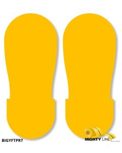 Mighty Line YELLOW BIG Footprint - Pack of 50 BIGYFTPRT