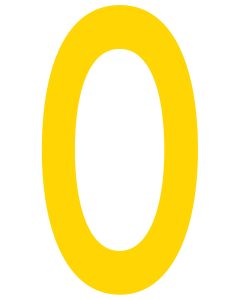 Mighty Line O Letter Floor Marker Adhesive, 4.5"x10" size, pack of 10 LMYO