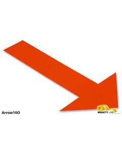 Mighty Line, Orange, Arrow, 10" by 6", pack of 50 ARROW10O