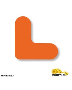 Mighty Line 3/4" Wide Solid Orange Mini Corner Pack of 108 MCORNERO