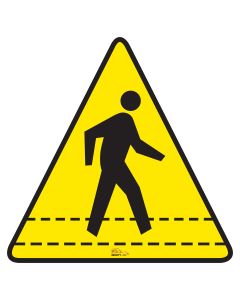 Pedestrian Walkway Floor Sign - Floor Marking Sign, 16" PedestrianWalkway16