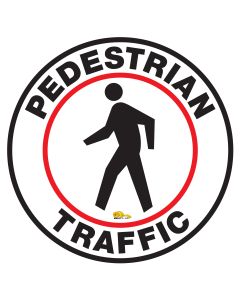Pedestrian Traffic Floor Sign - Floor Marking Sign, 16" PedestrianTraffic16