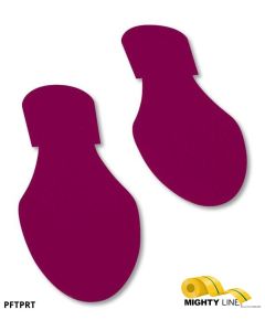 Mighty Line Solid Colored PURPLE Footprint - Pack of 50 PFTPRT