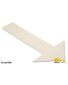 Mighty Line, White, Arrow, 10" by 6", pack of 50 ARROW10W